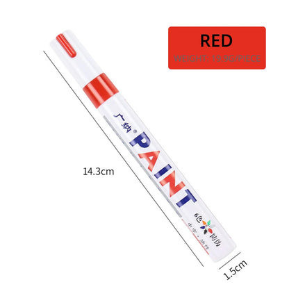 Waterproof Cars Wheel Tire Oily Mark Pen Auto Rubber Tyre Paint Pen Cd Metal Permanent Paint Marker Graffiti Touch Up