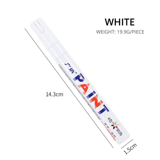 Waterproof Cars Wheel Tire Oily Mark Pen Auto Rubber Tyre Paint Pen Cd Metal Permanent Paint Marker Graffiti Touch Up