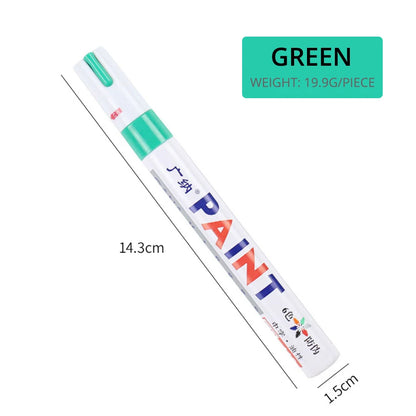 Waterproof Cars Wheel Tire Oily Mark Pen Auto Rubber Tyre Paint Pen Cd Metal Permanent Paint Marker Graffiti Touch Up