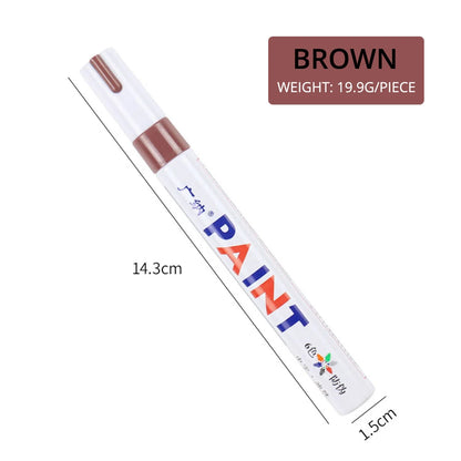 Waterproof Cars Wheel Tire Oily Mark Pen Auto Rubber Tyre Paint Pen Cd Metal Permanent Paint Marker Graffiti Touch Up