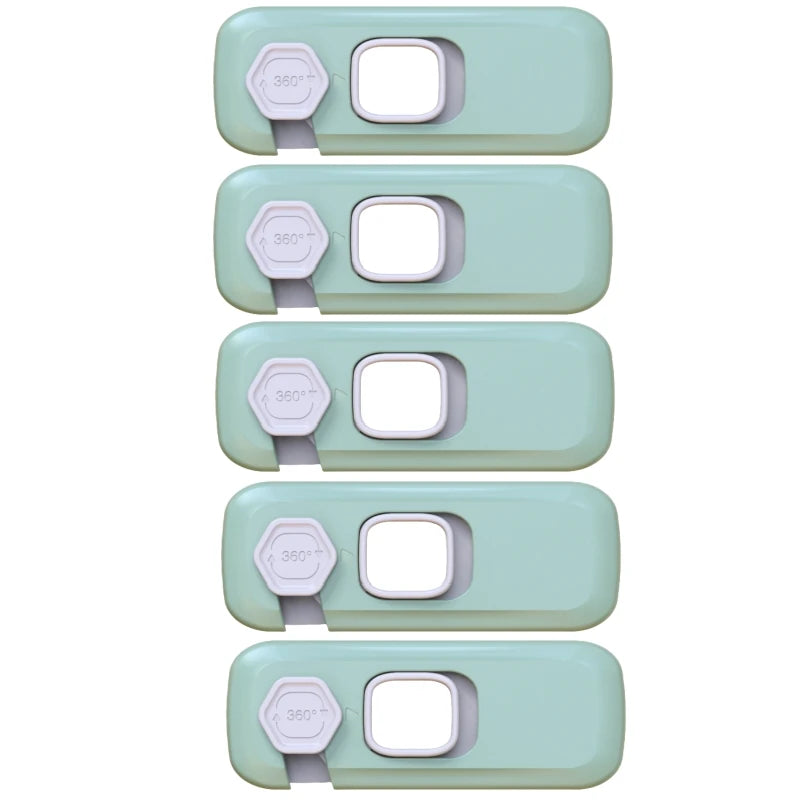 Child Proof Refrigerator Locks Cabinet Lock Fridge Locks for Kids Safety Baby Freezer Door Latches with Adhesive Tape