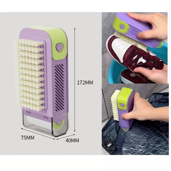 Multifunctional Soap Foaming Box, Hand-Washing Soap Box with Brush and Wheels, Household Non-Slip Draining Soap Storage Box