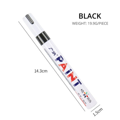 Waterproof Cars Wheel Tire Oily Mark Pen Auto Rubber Tyre Paint Pen Cd Metal Permanent Paint Marker Graffiti Touch Up
