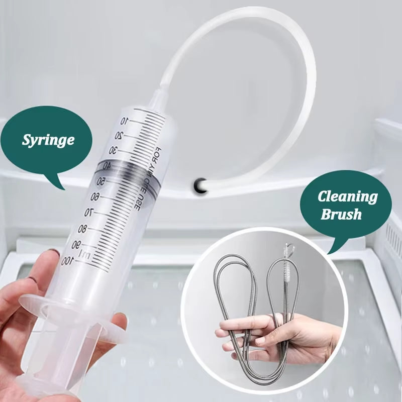5/6Set Refrigerator Drain Hole Clog Remover Dredge Cleaning Tools Fridge Hole Brush Water Outlet Cleaner for Household Clean