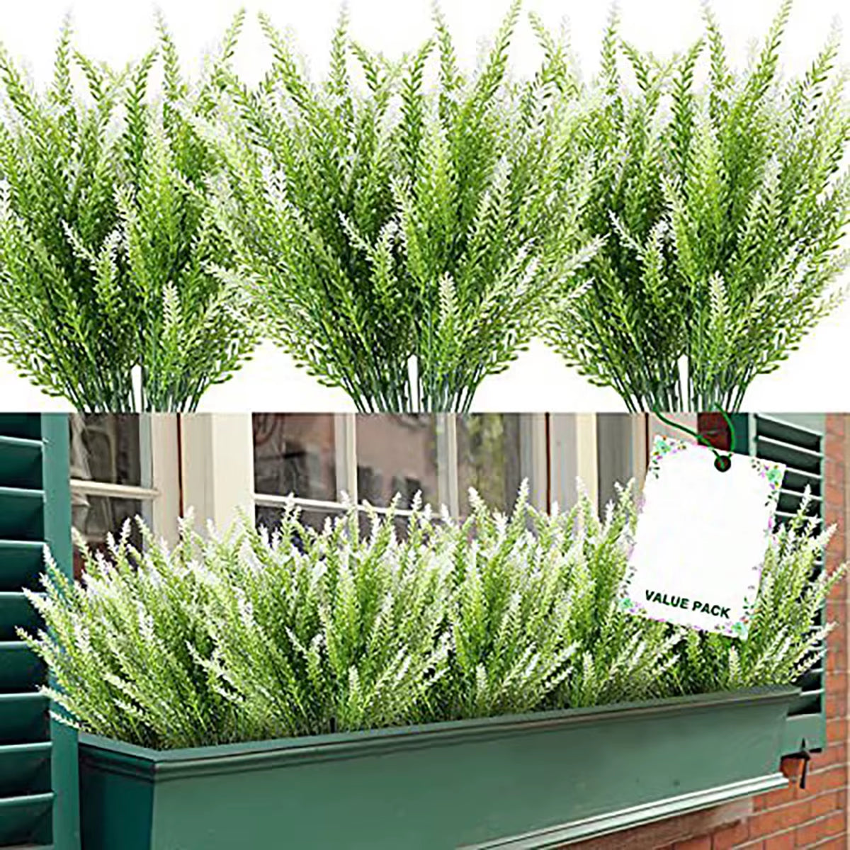 3/5/10Pcs Artificial Flowers Flocked Plastic Lavender Bundle Fake Plants Wedding Bridle Bouquet Indoor Outdoor Home Kitchen
