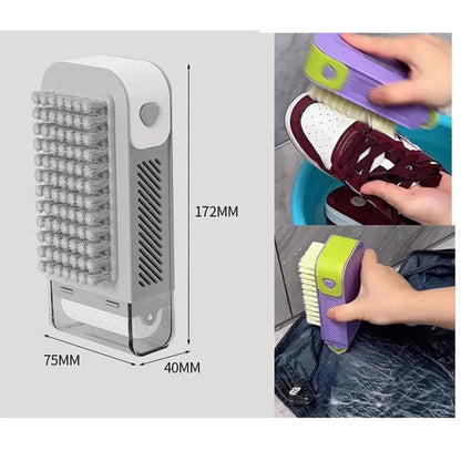 Multifunctional Soap Foaming Box, Hand-Washing Soap Box with Brush and Wheels, Household Non-Slip Draining Soap Storage Box