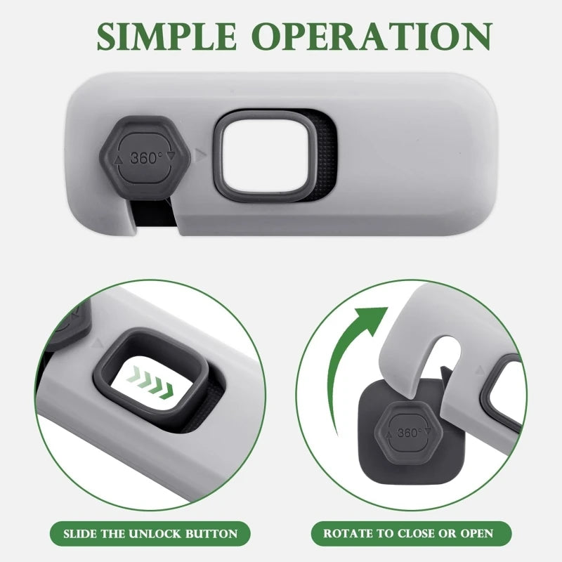 Child Proof Refrigerator Locks Cabinet Lock Fridge Locks for Kids Safety Baby Freezer Door Latches with Adhesive Tape