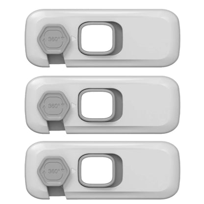 Child Proof Refrigerator Locks Cabinet Lock Fridge Locks for Kids Safety Baby Freezer Door Latches with Adhesive Tape