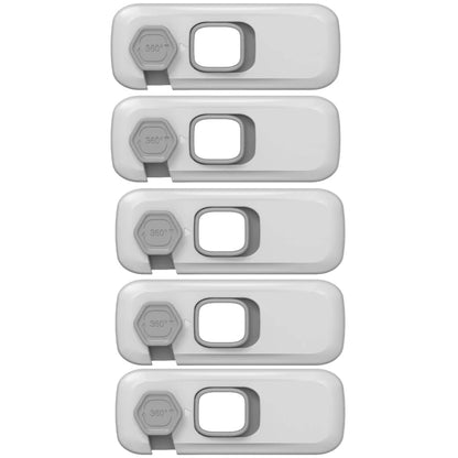 Child Proof Refrigerator Locks Cabinet Lock Fridge Locks for Kids Safety Baby Freezer Door Latches with Adhesive Tape